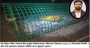 হোমনায় শিক্ষক ও সহপাঠিদের চোখের জলে চিরবিদায় নিল জবি’র মেধাবী ছাত্রদল নেতা যুবায়েদ