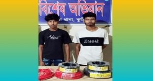 হোমনায় স্যানিটারি দোকানে চুরির ঘটনায় ২ জন আটক, মালামাল উদ্ধার!